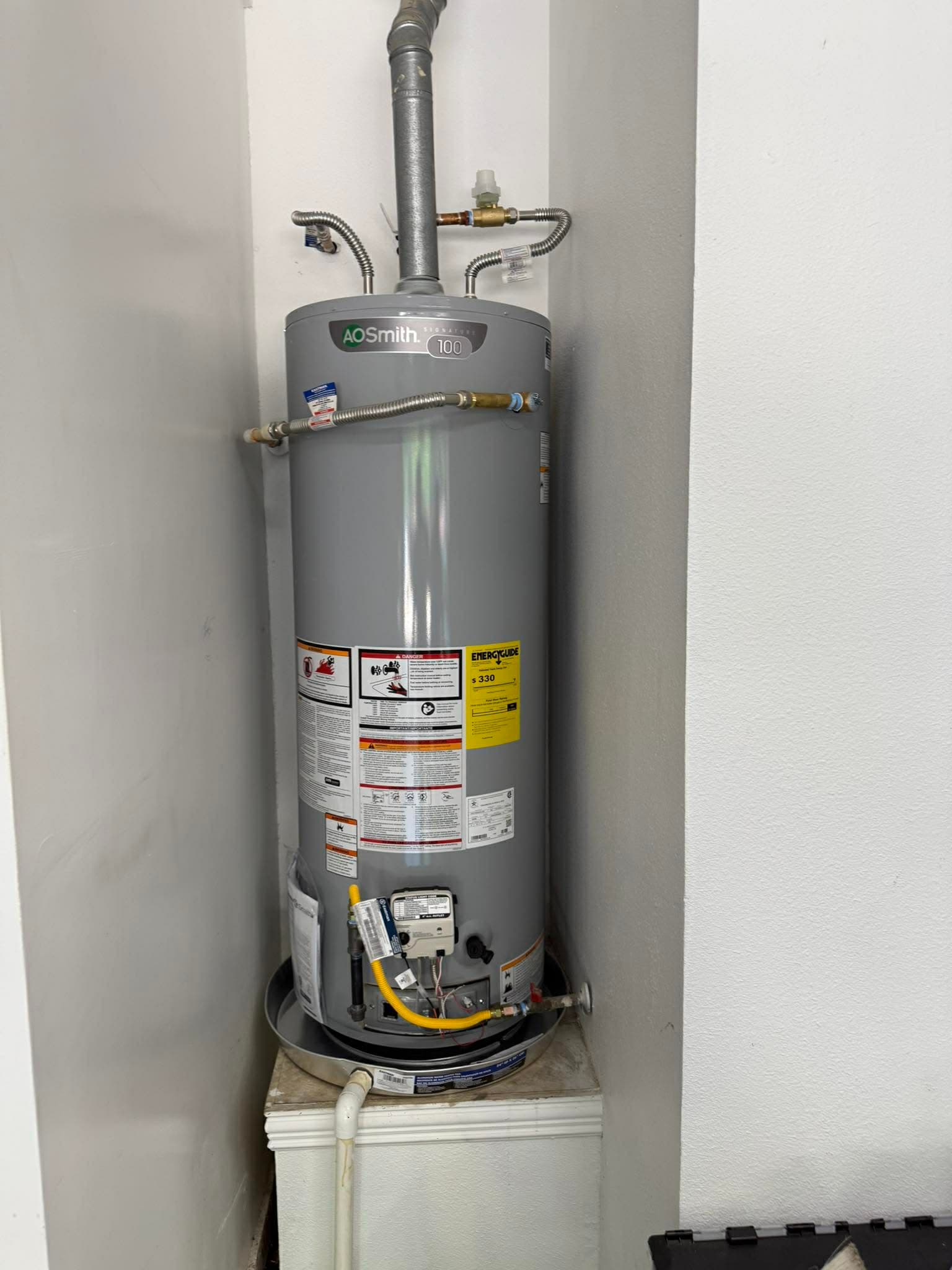 Closet Water Heater Installation